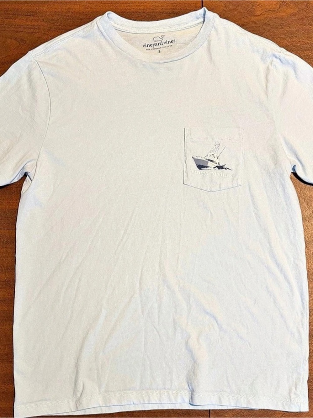 vineyard vines Sportfisher Mahi Scenic Short-Sleeve Pocket Tee Blue Small